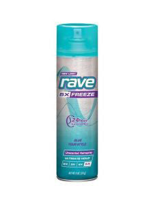 Rave 5X Freeze Ultimate Hold Unscented Hairspray, 11 oz