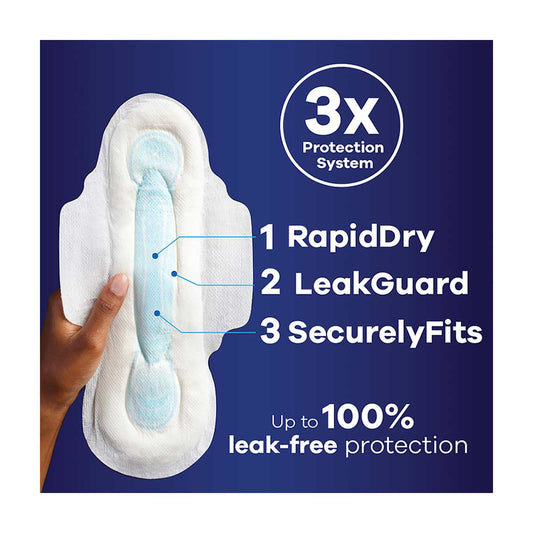Always Maxi Overnight Pads with Wings for Women, Size 4, Overnight Absorbency, Unscented, 16 Count