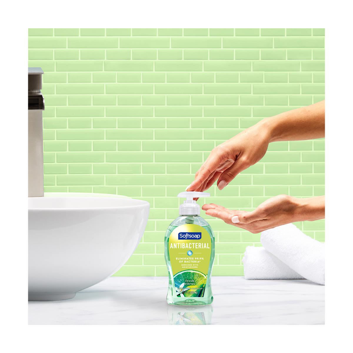 Softsoap Antibacterial Liquid Hand Soap, Fresh Citrus, 11.25 fl oz