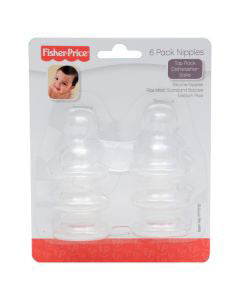 Fisher Price Bottle Nipples, 6 ct