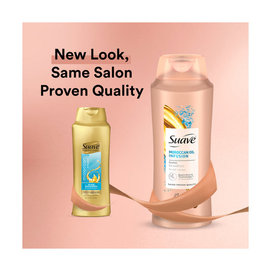 Suave Moroccan Oil Infusion Shine Shampoo, 28 fl oz