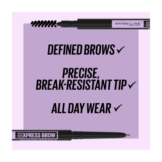 Maybelline Express Brow Express Ultra Slim Pencil - Deep Brown, 0.003 oz