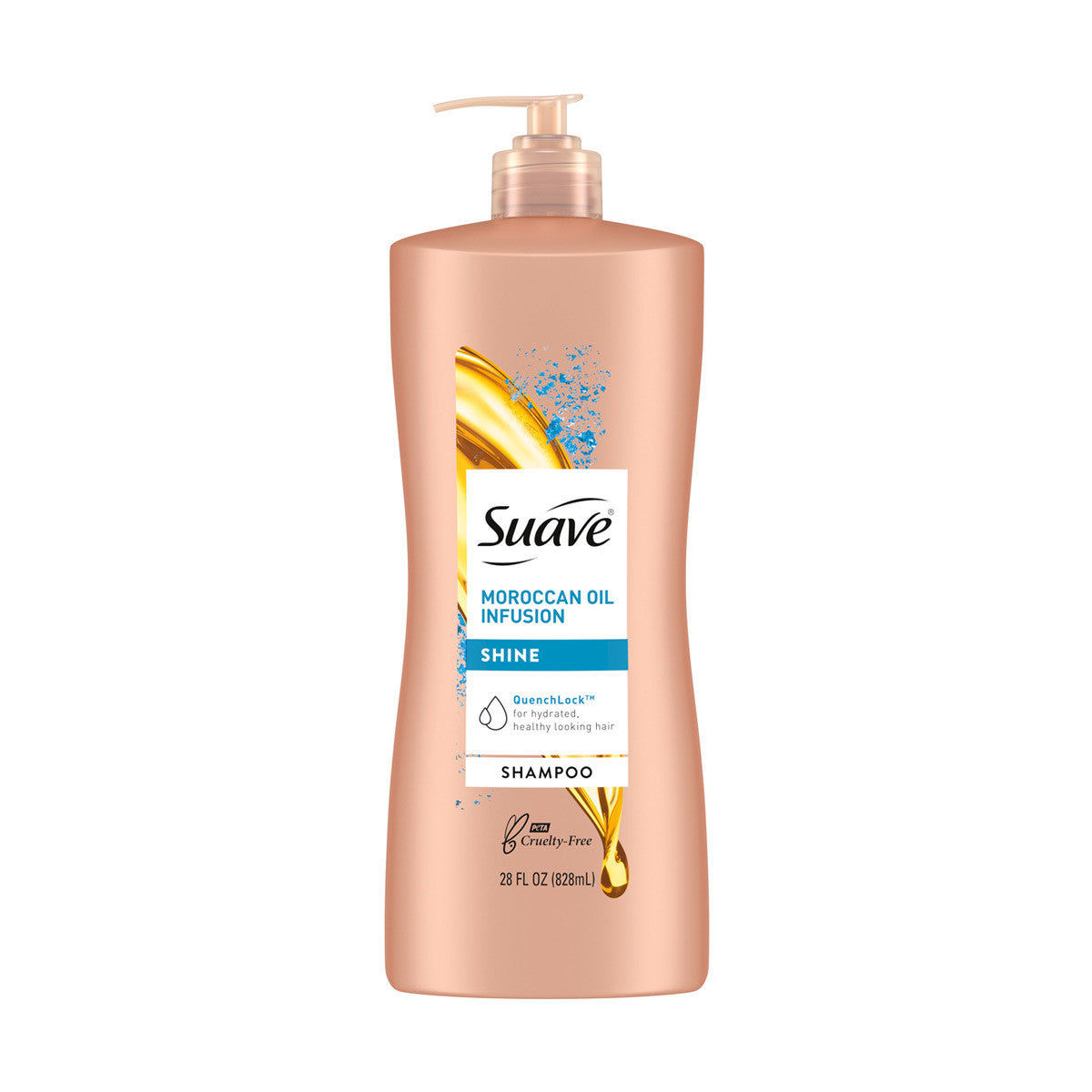 Suave Moroccan Oil Infusion Shine Shampoo, 28 fl oz
