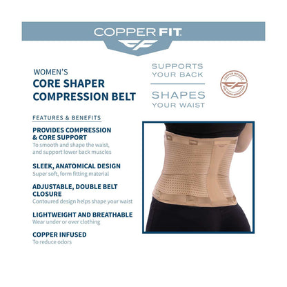 Copper Fit Women's Core Shaper, Beige