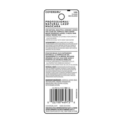 CoverGirl Professional Natural Lash Mascara, 100 Clear, 0.44 oz