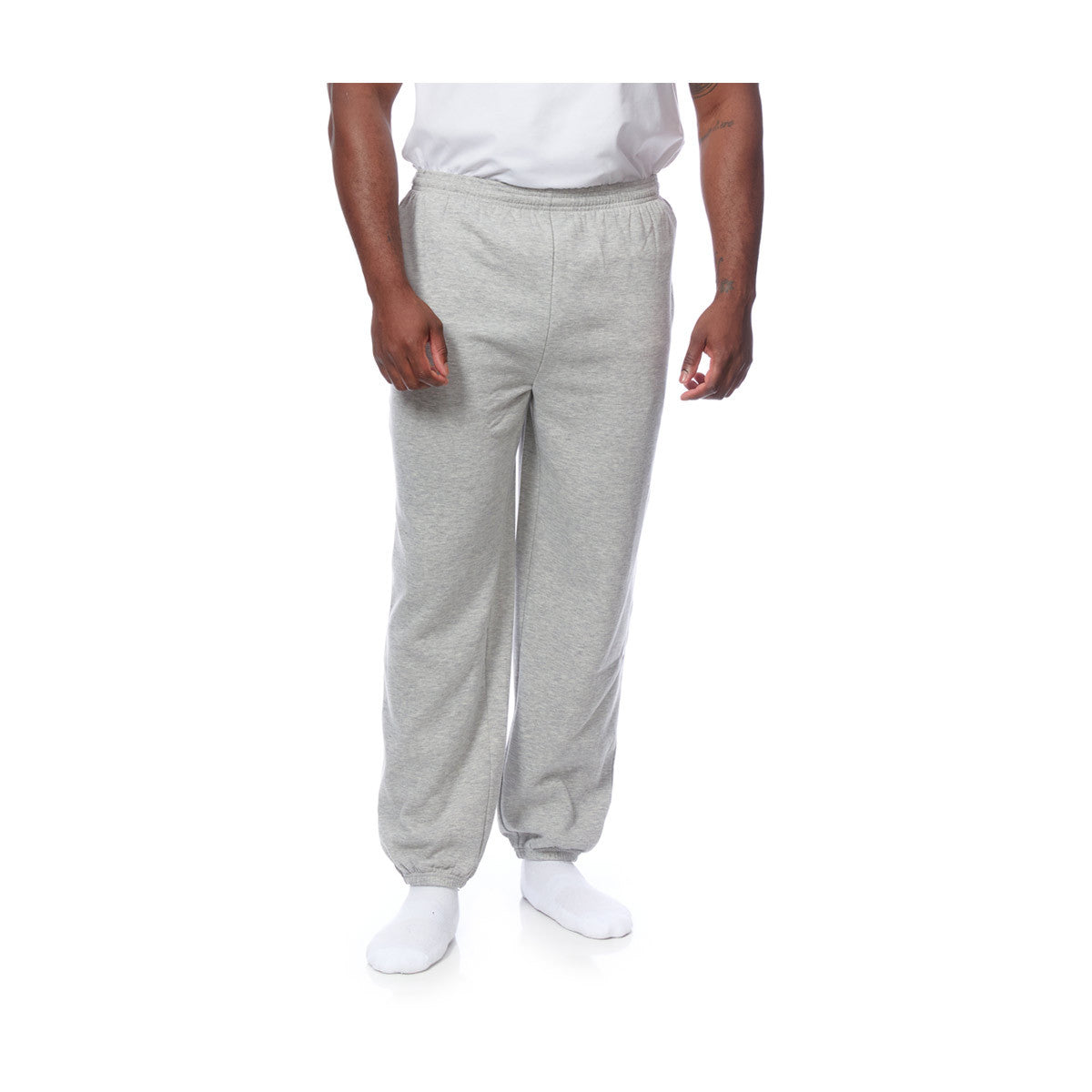 Men's Heather Grey Sweatpants, Size Small