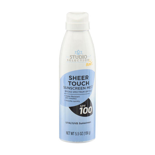 Studio Selection Sheer Touch SPF 100 Sunscreen Mist Spray, 5.5 oz