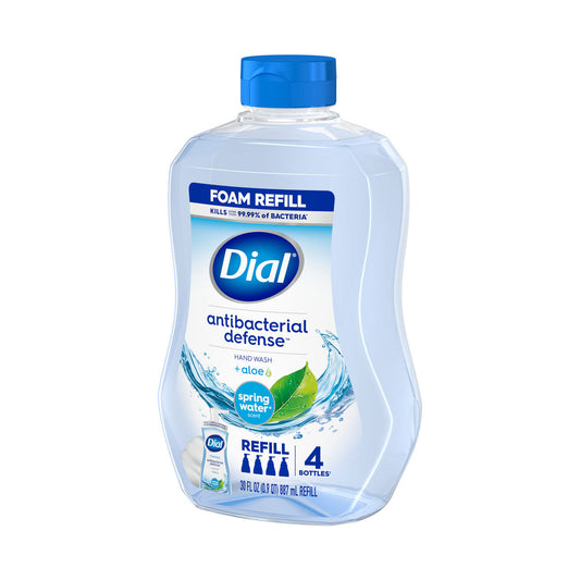 Dial Antibacterial Foaming Hand Wash Refill, Spring Water, 30 fl oz