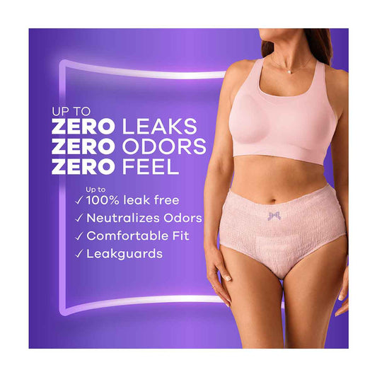 Always Discreet Adult Incontinence Underwear for Women and Postpartum Underwear, XL, Up to 100% Bladder Leak Protection, 26 CT