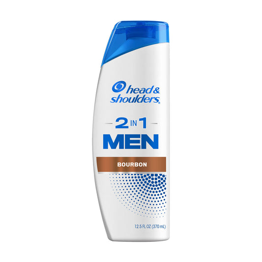 Head & Shoulders Men’s 2-in-1 Anti-Dandruff Shampoo & Conditioner, Bourbon Scent, 12.5 fl oz