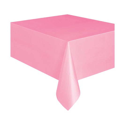 321 Party! Plastic Pink Tablecloth, 54" x 108"
