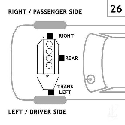 Torque Strut Motor Mount: Left, 1 Piece