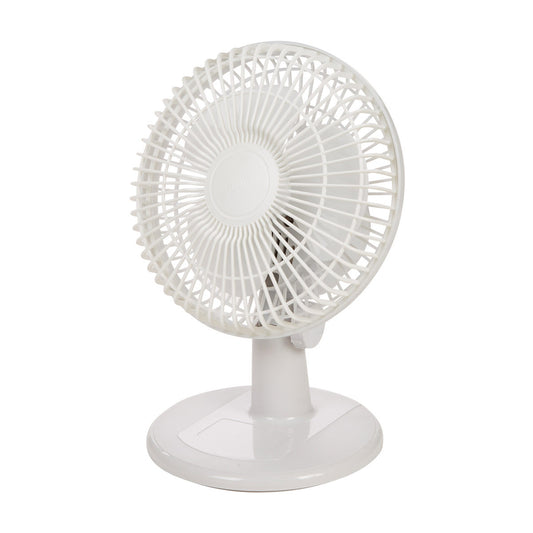 True Living Adjustable Desk Fan, 6 in
