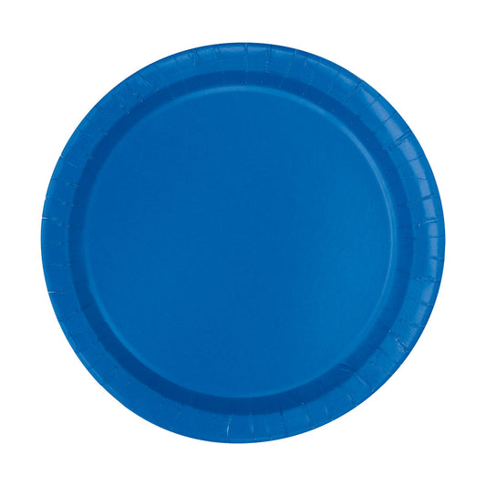 9" Royal Blue Party Plates, 16 ct