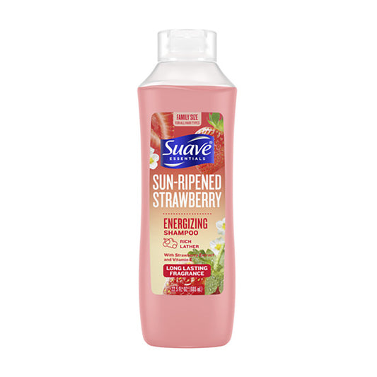 Suave Essentials Strawberry Energizing Shampoo, 22.5 fl oz