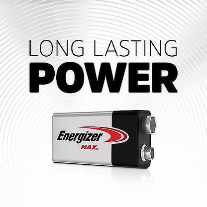 MAX 9V Batteries (1 Pack), 9 Volt Alkaline Batteries