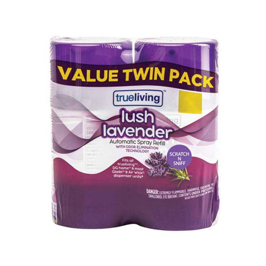 TrueLiving Automatic Spray Refill Value Twin Pack, Lush Lavender, 2 ct