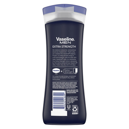 Vaseline Men 24-Hour Moisture Extra Strength Body & Face Lotion 10 fl oz Squeeze Bottle