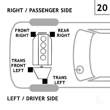 Torque Strut Motor Mount: Front Left, Front Right, 1 Piece