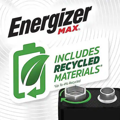 MAX 9V Batteries (1 Pack), 9 Volt Alkaline Batteries