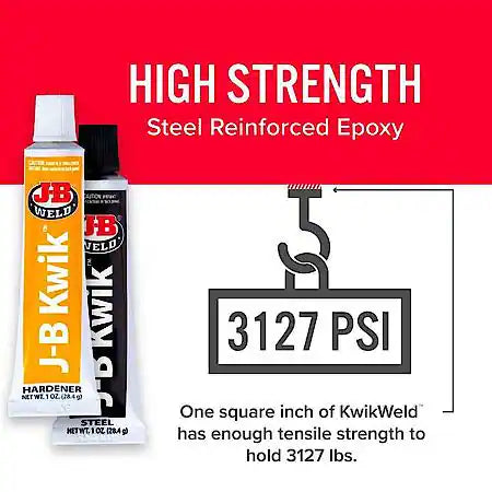 All-Purpose, Fast-Setting 2-Part Epoxy with Durable Tensile Strength, 2oz