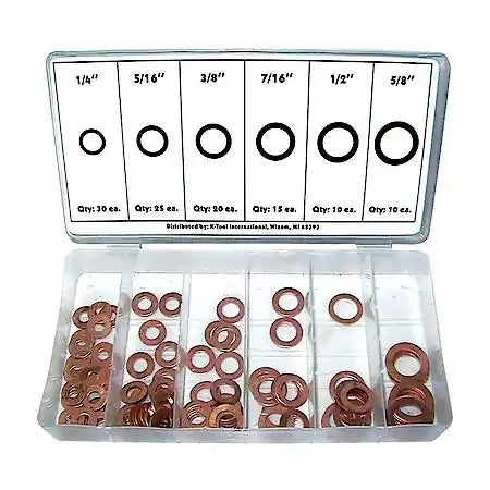 110-Pc Copper Washer Assortment
