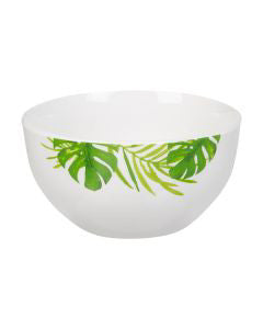Tropical Leaf Printed Bowl