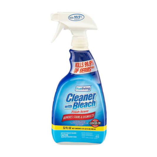 True Living Cleaner with Bleach, Fresh Scent, 32 fl oz