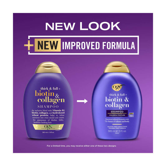 OGX Thick & Full + Biotin & Collagen Volumizing Shampoo, 13 fl. oz