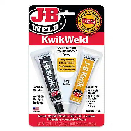 All-Purpose, Fast-Setting 2-Part Epoxy with Durable Tensile Strength, 2oz