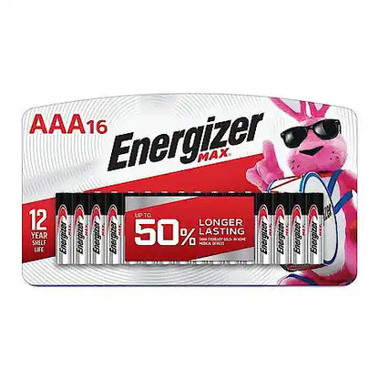 MAX AAA Batteries (16 Pack), Triple A Alkaline Batteries