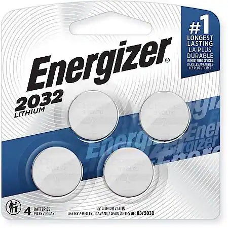 2032 Batteries (4 Pack), 3V Lithium Coin Batteries