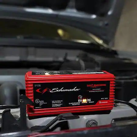 2A 6/12V Battery Maintainer with Microprocessor Control and Multi-Stage Charging