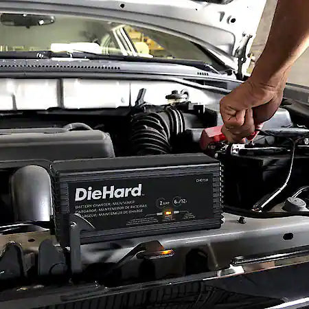 2-Amp 6-Volt/12-Volt Automotive Battery Charger & Maintainer, Fully Automatic