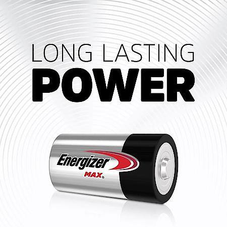 MAX D Batteries (4 Pack), D Cell Alkaline Batteries