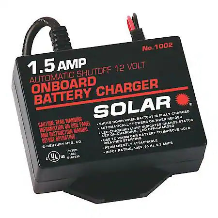 1.5 Amp 12 Volt Automatic On-Board Charger