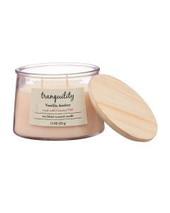 Tranquility Vanilla Amber Soy Blend Candle, 15 oz