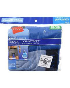 Hanes Men's Mesh Boxer Brief, XL, 2 ct