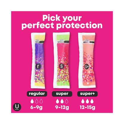 U by Kotex Click Compact Tampons, Super Plus, Unscented, 32 ct