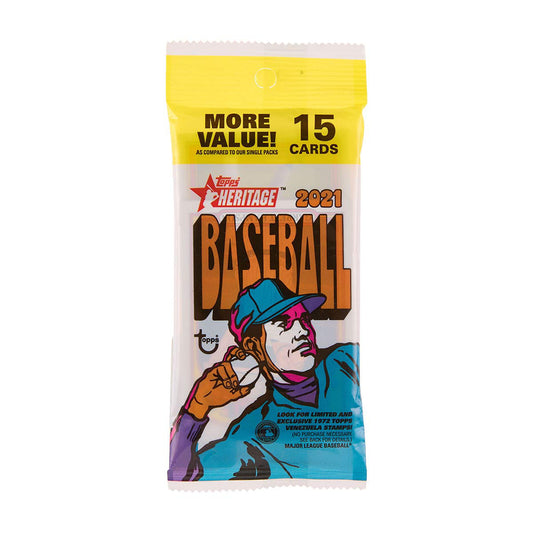 Topps Heritage Baseball Cards, 15 ct