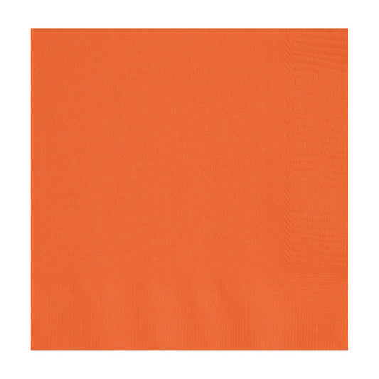 Paper Lunch Napkins, Orange, 20 ct