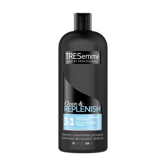 TRESemmé Clean & Replenish 3-in-1 Shampoo, Conditioner & Detangler, 28 fl oz
