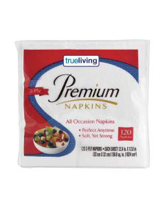 True Living 2-Ply Premium Napkins, 120 ct