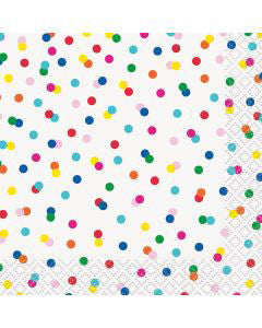 321 Party! Bright Dots Beverage Napkins, 16 ct