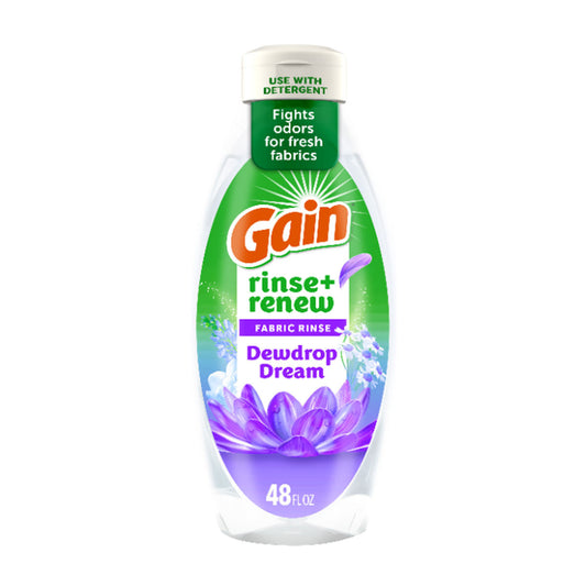 Gain Rinse and Renew Fabric Softener Rinse, Dewdrop Dream - 48 fl oz