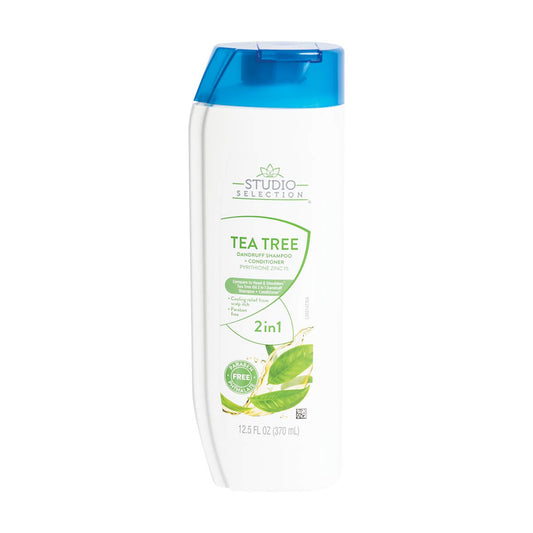 Studio Selection Tea Tree 2-in-1 Dandruff Shampoo + Conditioner, 12.5 fl oz