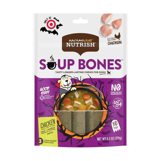 Rachael Ray Nutrish Soup Bones, Chicken & Veggies Flavor, 3 ct
