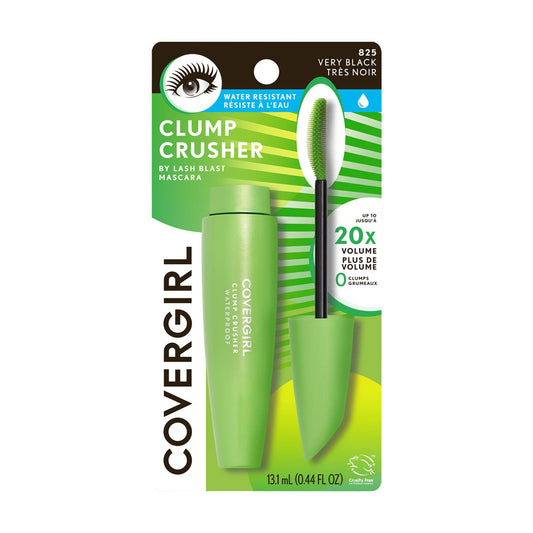 CoverGirl Clump Crusher Waterproof Mascara, 825 Very Black, 0.44 fl oz