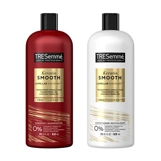 TRESemmé Keratin Smooth Shampoo & Conditioner - Twin Pack, 28 fl oz