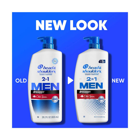 Head & Shoulders Men’s Old Spice Swagger 2-in-1 Shampoo & Conditioner, 28.2 fl oz